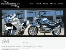 Tablet Screenshot of motorradfirma.de